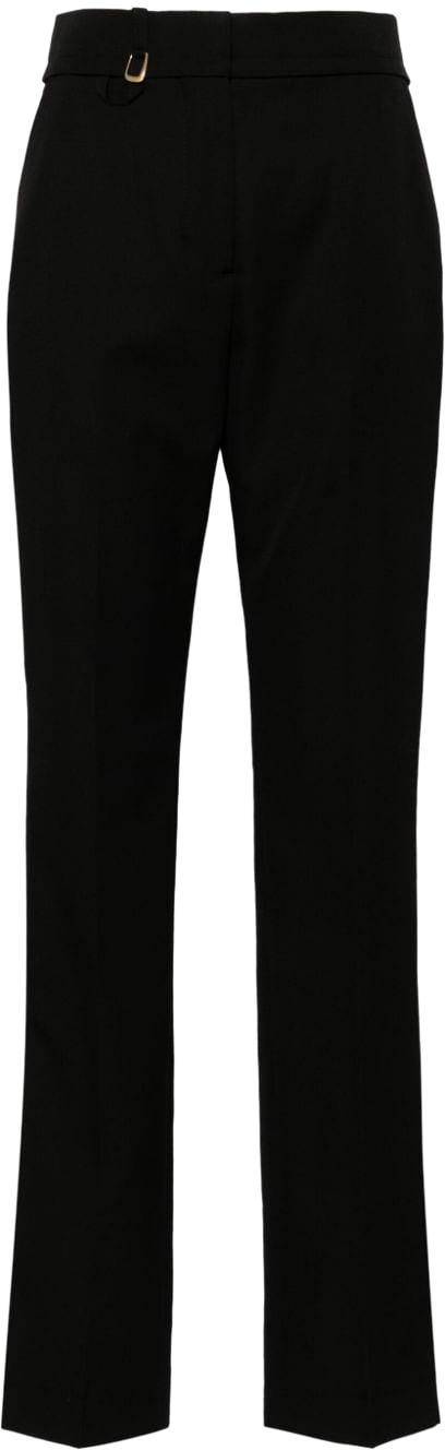 24FW 자크뮈스 스트레이트 팬츠 243PA0381333990 BLACK