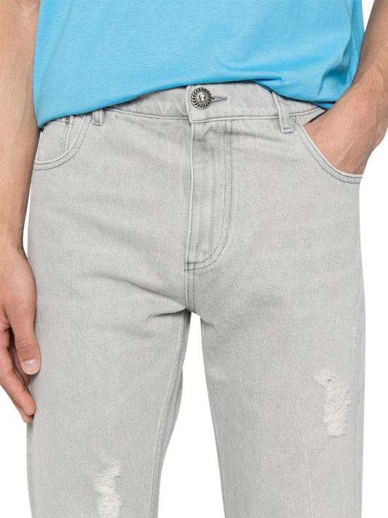  발망 데님 팬츠 DH0MI043DF129FK GREY - BALMAIN