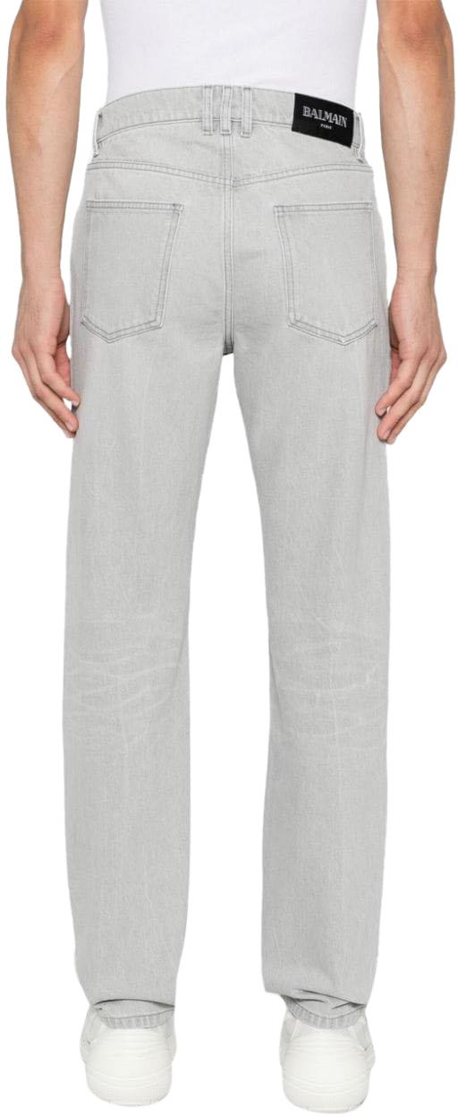  발망 데님 팬츠 DH0MI043DF129FK GREY - BALMAIN