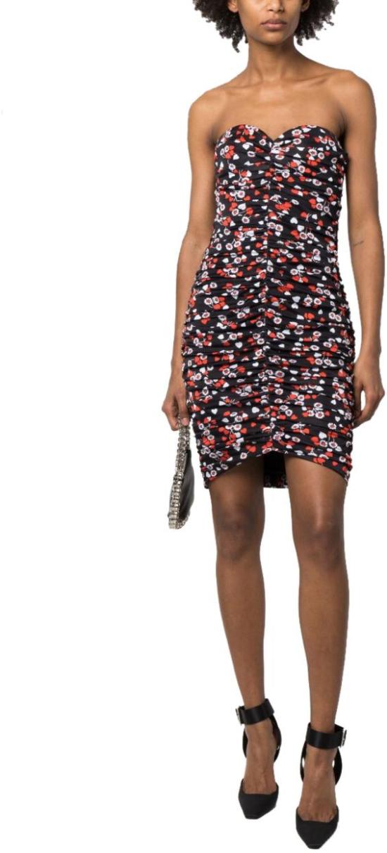  모스키노 미디 원피스 A041304521555 BLACK - MOSCHINO