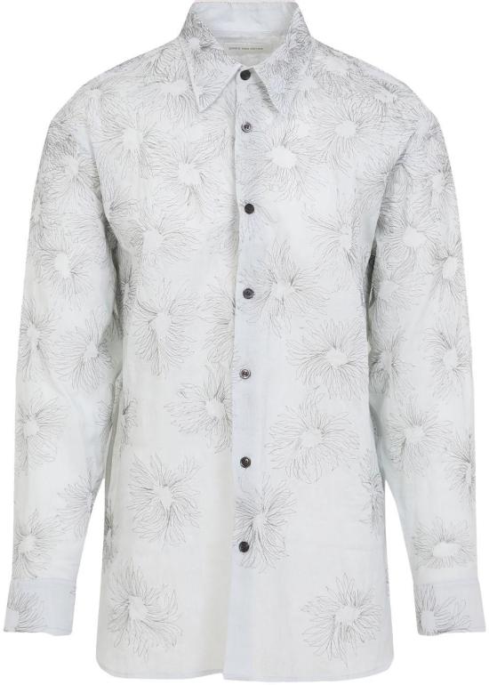 25SS 드리스 반 노튼 긴팔 셔츠 2510207551160565 BLUE