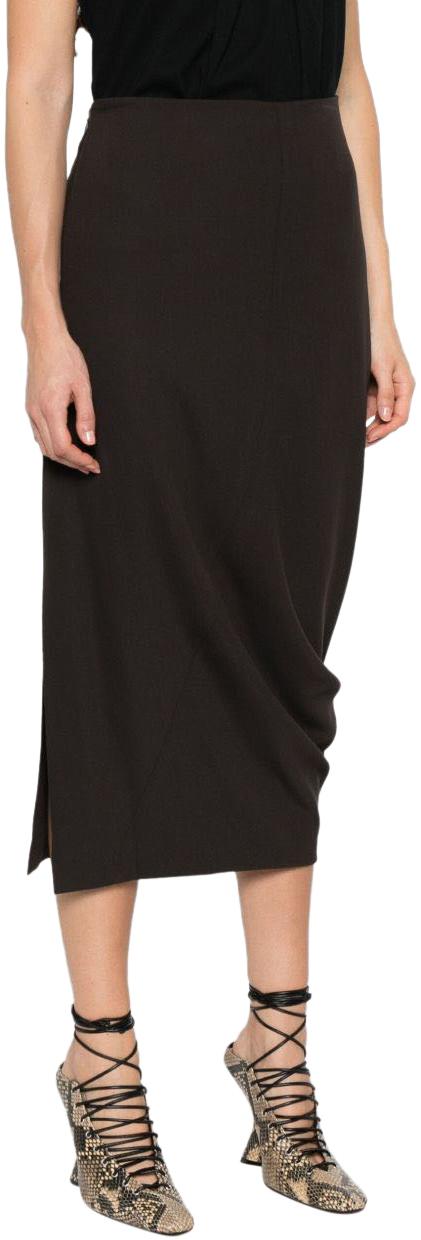 25SS 랑방 롱 스커트 RWST0023607664 BROWN - LANVIN