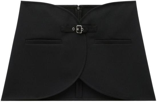  쿠레쥬 미디 스커트 124CJU143PL00079999 BLACK