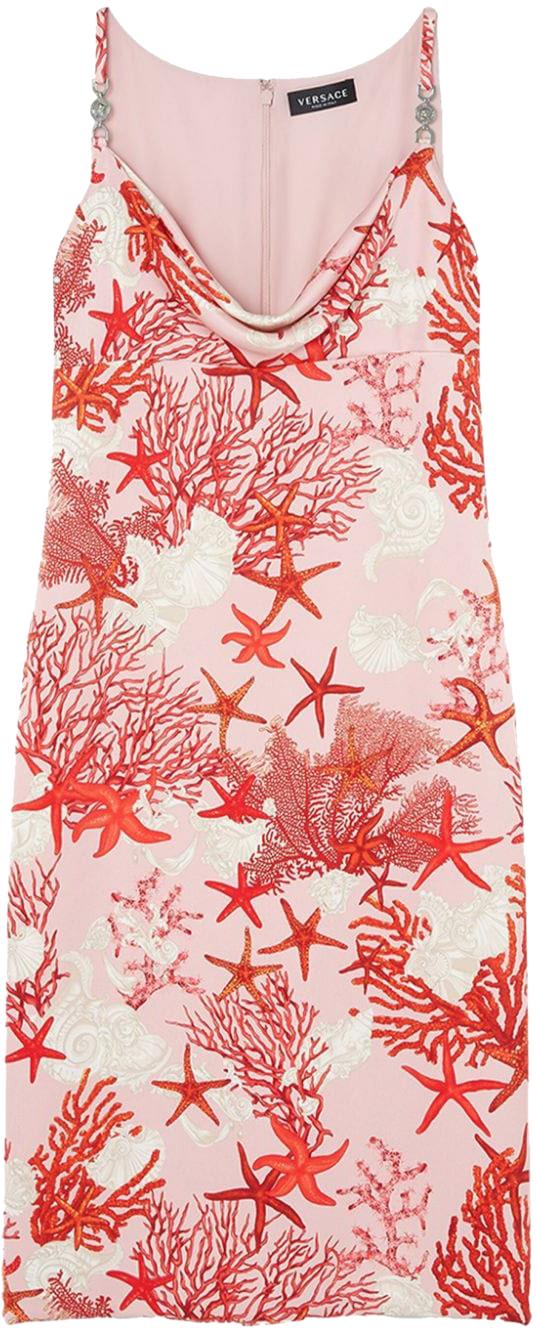 24FW 베르사체 미디 원피스 10164081A117245PB50 PINK