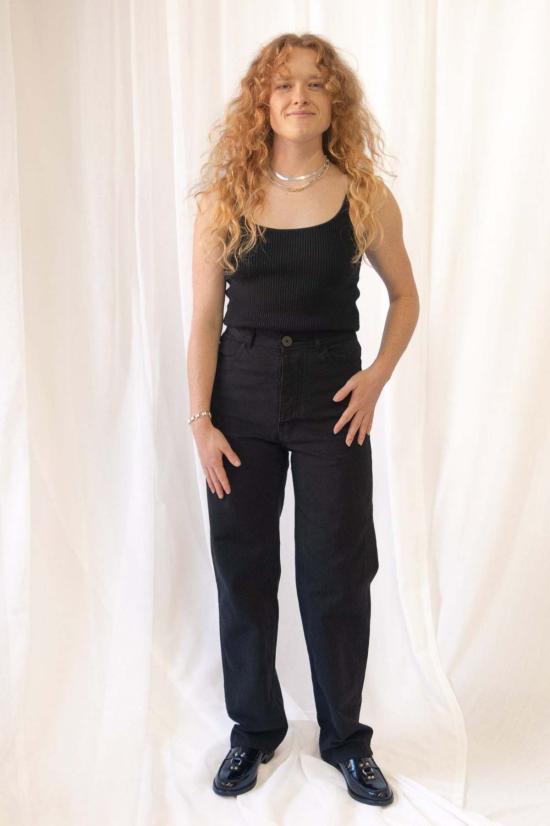  제시 캄 스트레이트 팬츠 제시 캠 캘리 슬림 팬츠 - JESSE KAMM