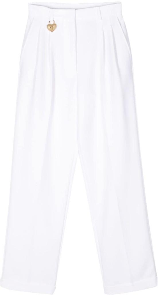  모스키노 스트레이트 팬츠 J031605240001 WHITE