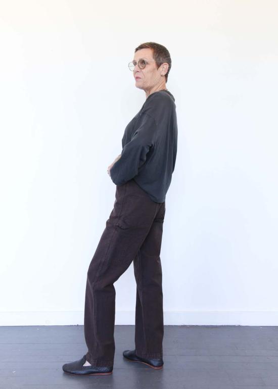  제시 캄 스트레이트 팬츠 핸디팬츠 레이즌 - JESSE KAMM