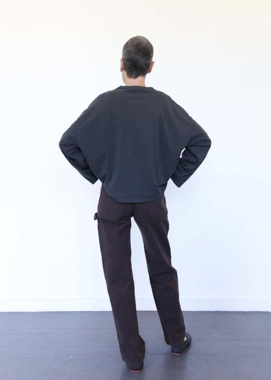  제시 캄 스트레이트 팬츠 핸디팬츠 레이즌 - JESSE KAMM