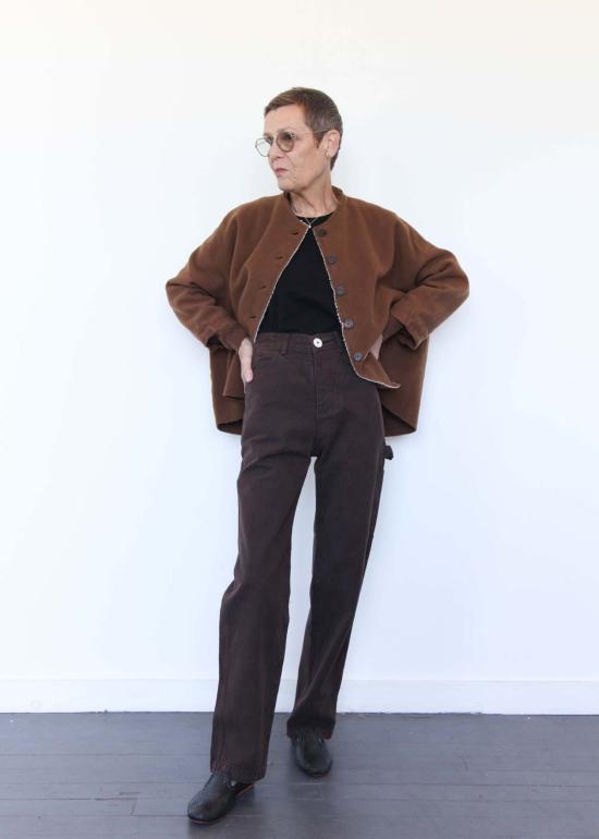  제시 캄 스트레이트 팬츠 핸디팬츠 레이즌 - JESSE KAMM