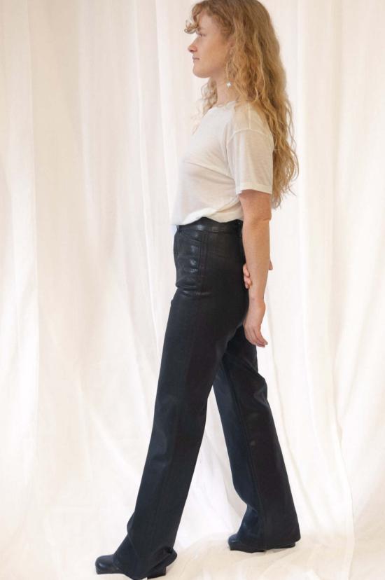  제시 캄 스트레이트 팬츠 레 듀 팬츠 블랙 래커