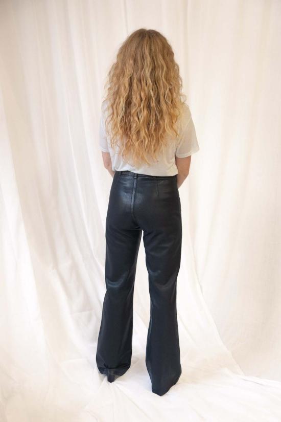  제시 캄 스트레이트 팬츠 레 듀 팬츠 블랙 래커 - JESSE KAMM