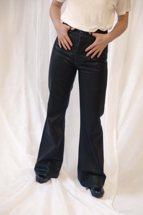  제시 캄 스트레이트 팬츠 레 듀 팬츠 블랙 래커 - JESSE KAMM