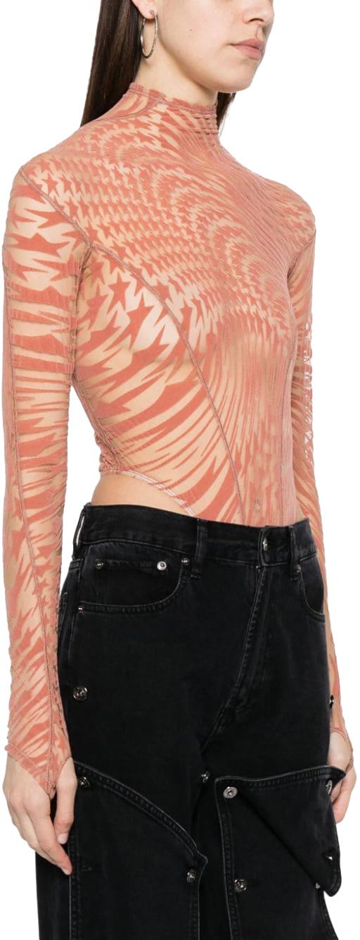  뮈글러 긴팔 티셔츠 23W1BO0217596B23N1 PINK - MUGLER