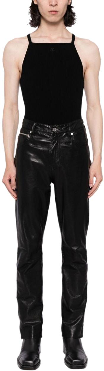  쿠레쥬 민소매 티셔츠 124MDE062FI00019999 BLACK - COURREGES