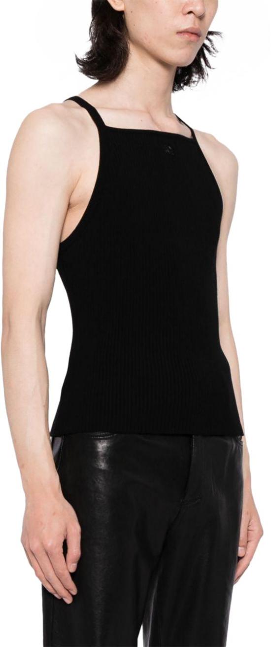  쿠레쥬 민소매 티셔츠 124MDE062FI00019999 BLACK - COURREGES