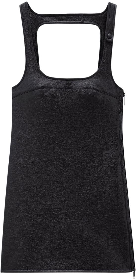 25SS 쿠레쥬 미디 원피스 PERCRO036VY00149999 BLACK