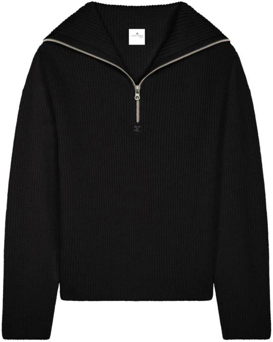  쿠레쥬 스웨터 324MPU182FI00369999 BLACK