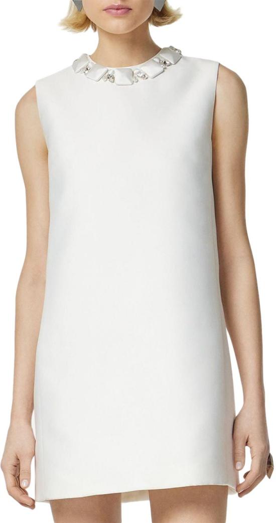  베르사체 미디 원피스 10150061A105981W010 WHITE - VERSACE