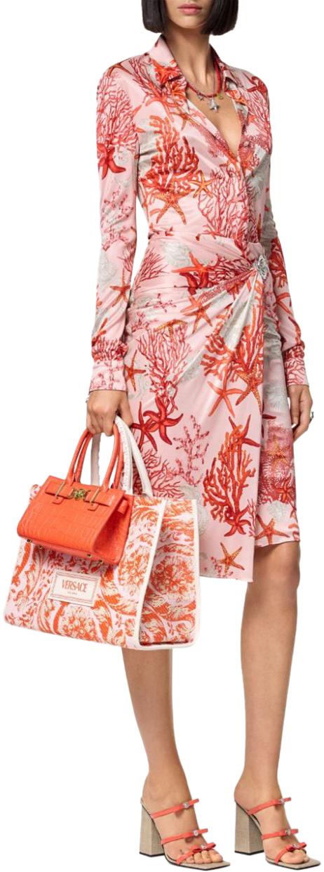 24FW 베르사체 미디 스커트 10164211A117135PB50 PINK - VERSACE