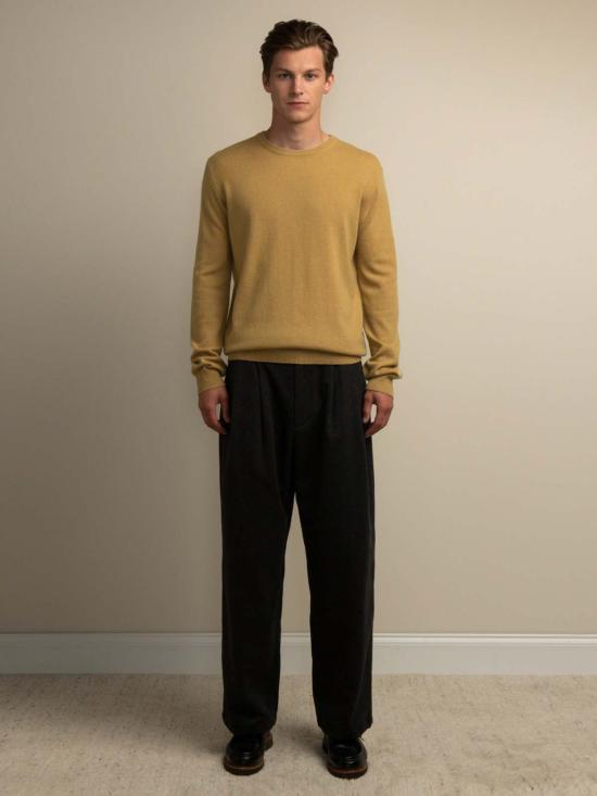  PURECASHMERE NYC 스웨터 퓨어캐시미어 NYC 크루넥  골든 리프 - OTHER BRANDS