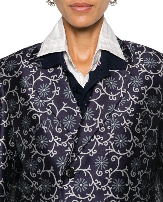  겐조 코트 FE62VE2549JO79 BLUE - KENZO