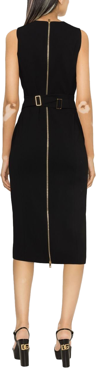  베르사체 미디 원피스 10082521A023951B000 BLACK - VERSACE