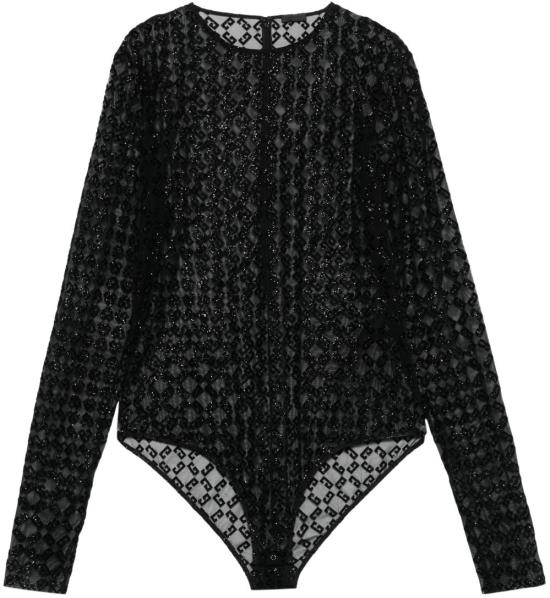 25SS 지방시 바디수트 티셔츠 BWB03U20H0 BLACK