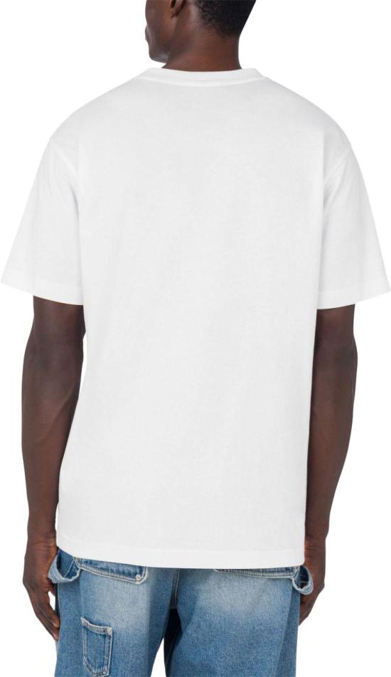  모스키노 반팔 티셔츠 A070602411001 WHITE - MOSCHINO