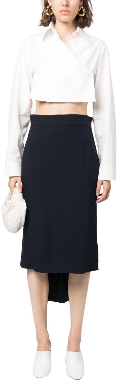  모스키노 미디 스커트 A011555338510 BLUE - MOSCHINO