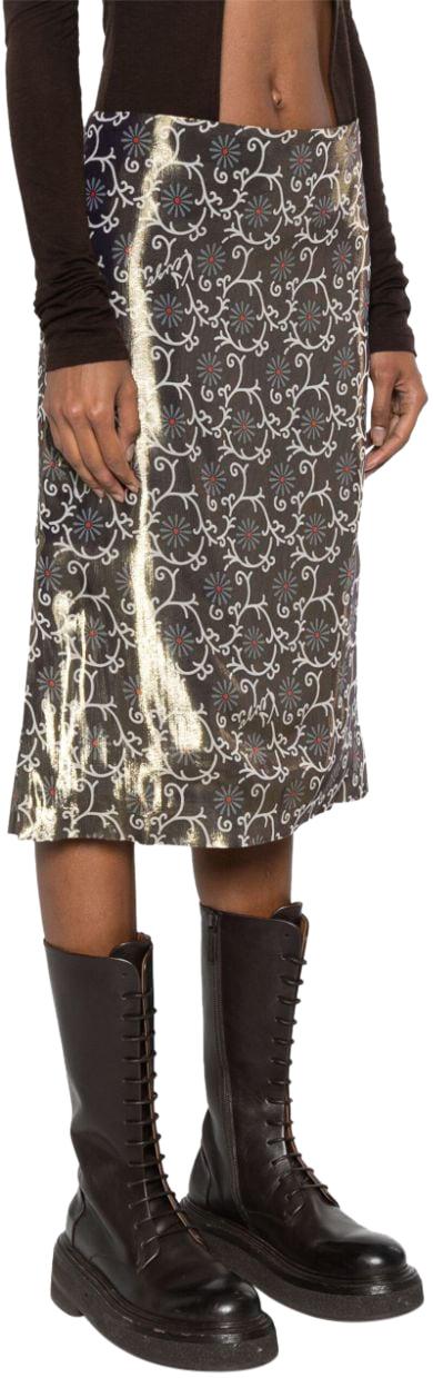 24FW 겐조 미디 스커트 FE62JU2959P179 BLUE - KENZO