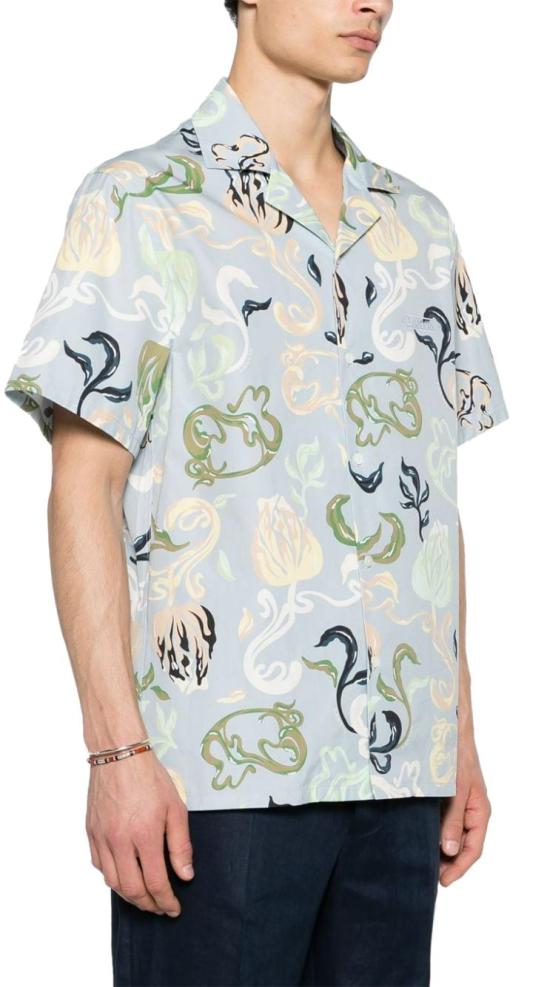  랑방 반팔 셔츠 RMSI00195949E24270 BLUE - LANVIN