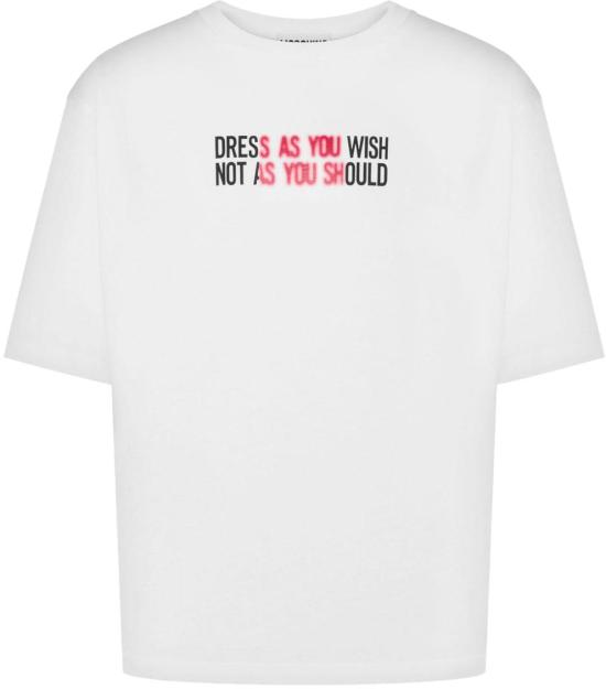 24FW 모스키노 반팔 티셔츠 A070470411001 WHITE