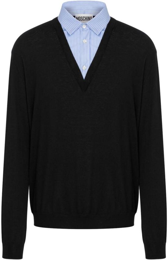 24FW 모스키노 스웨터 J093070050555 BLACK