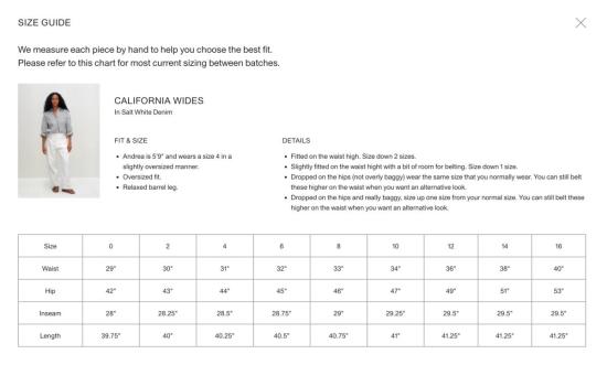  제시 캄 데님 팬츠 제시 캠 캘리포니아 와이드 팬츠 솔트 화이트 - JESSE KAMM