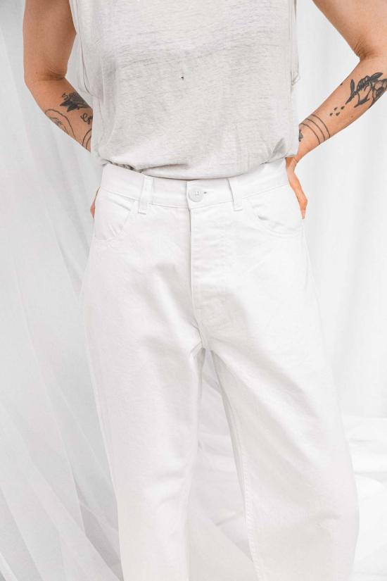  제시 캄 데님 팬츠 제시 캠 캘리포니아 와이드 팬츠 솔트 화이트 - JESSE KAMM