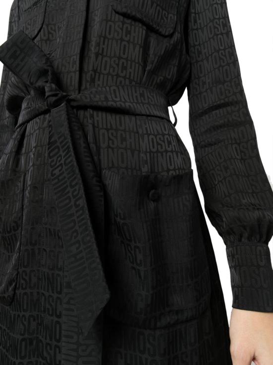  모스키노 미디 원피스 A040327490555 BLACK - MOSCHINO