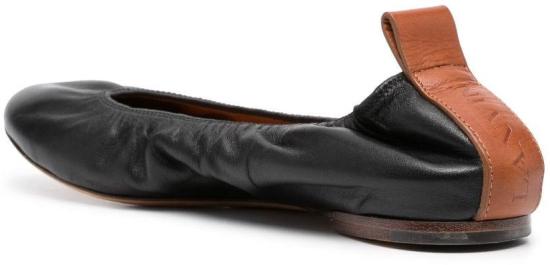  랑방 플랫 슈즈 FWBAMB02NAPAP2410 BLACK - LANVIN