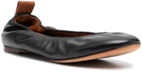  랑방 플랫 슈즈 FWBAMB02NAPAP2410 BLACK - LANVIN