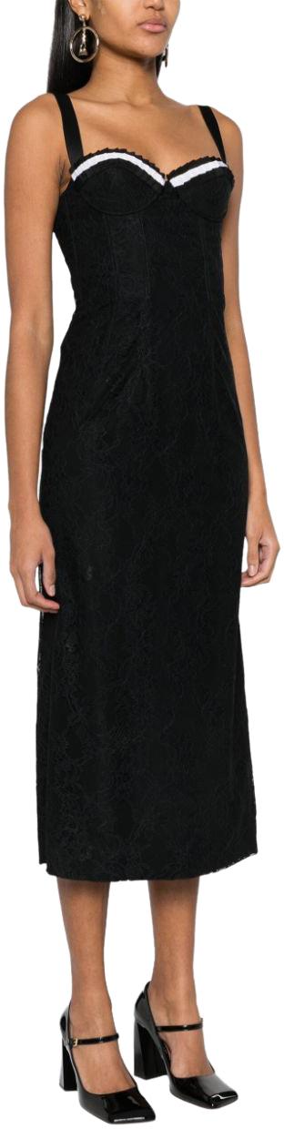  모스키노 미디 원피스 A044104611555 BLACK - MOSCHINO