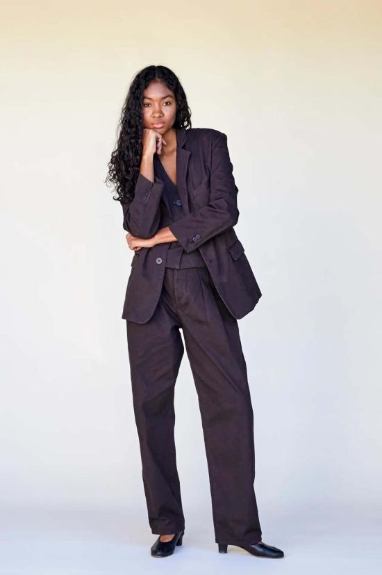  Jesse Kamm 수트 세트 제시 캠 피아나 블레이저 레이진