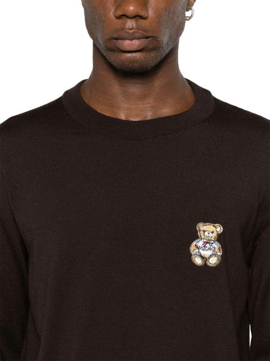 24FW 모스키노 스웨터 V090270000102 BROWN - MOSCHINO