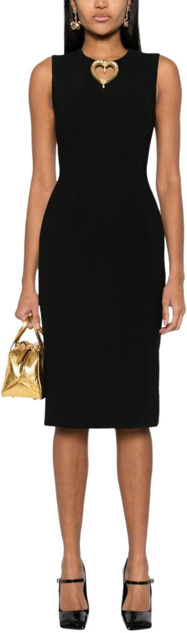  모스키노 미디 원피스 A041504240555 BLACK - MOSCHINO