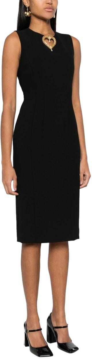  모스키노 미디 원피스 A041504240555 BLACK - MOSCHINO