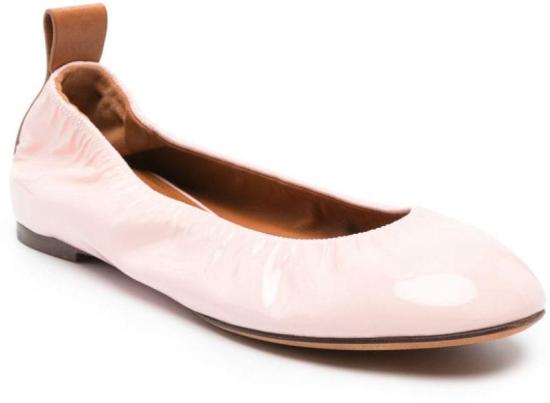  랑방 플랫 슈즈 FWBAMB02GLOSP24501 PINK - LANVIN