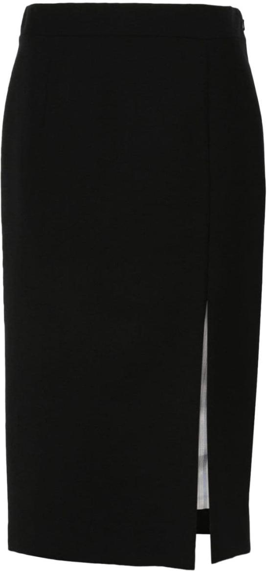 24FW 모스키노 미디 스커트 A011155190555 BLACK