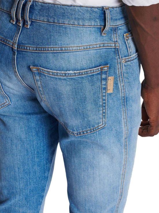  발망 데님 팬츠 AH1MM000DD096FF BLUE - BALMAIN