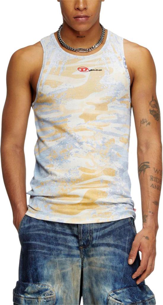 25SS 디젤 민소매 티셔츠 A178560SPEZ22UA BEIGE - DIESEL