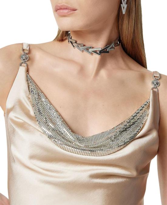 25SS 베르사체 미디 원피스 10180711A129211KJ00 BEIGE - VERSACE