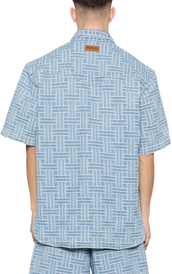 25SS 겐조 반팔 셔츠 FF55DC1026J4DB BLUE - KENZO