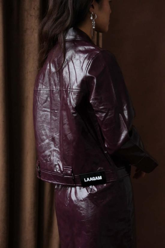  LAAGAM 숏 스커트 라감 레나  플럼 - OTHER BRANDS